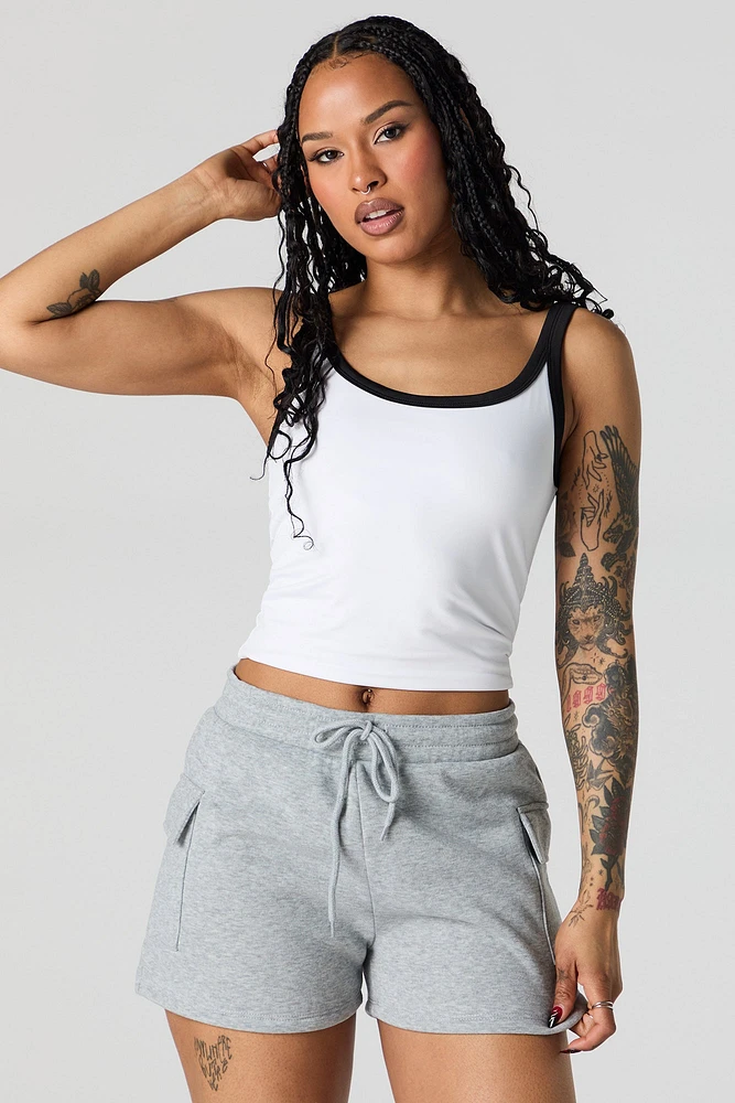 Short cargo en molleton