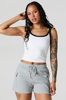 Short cargo en molleton