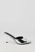 Chaussures métalliques à bout ouvert