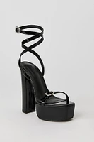 Chausseures à talon plateforme et lanière