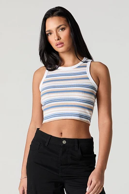 Multi Striped Cropped Tank