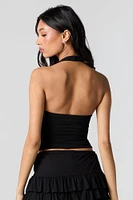 Square Neck Halter Tank