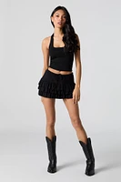 Square Neck Halter Tank