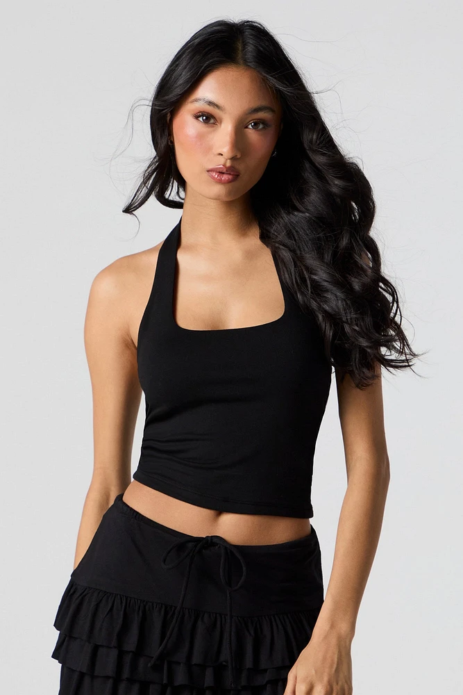 Square Neck Halter Tank