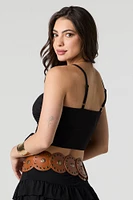 Double Drawstring Cinched Tank