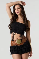 Double Drawstring Cinched Tank