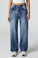 Medium Wash Straight Leg Jean