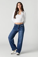 Dark Wash Straight Leg Jean