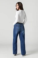 Dark Wash Straight Leg Jean
