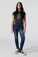 High-Rise Push Up Skinny Jean