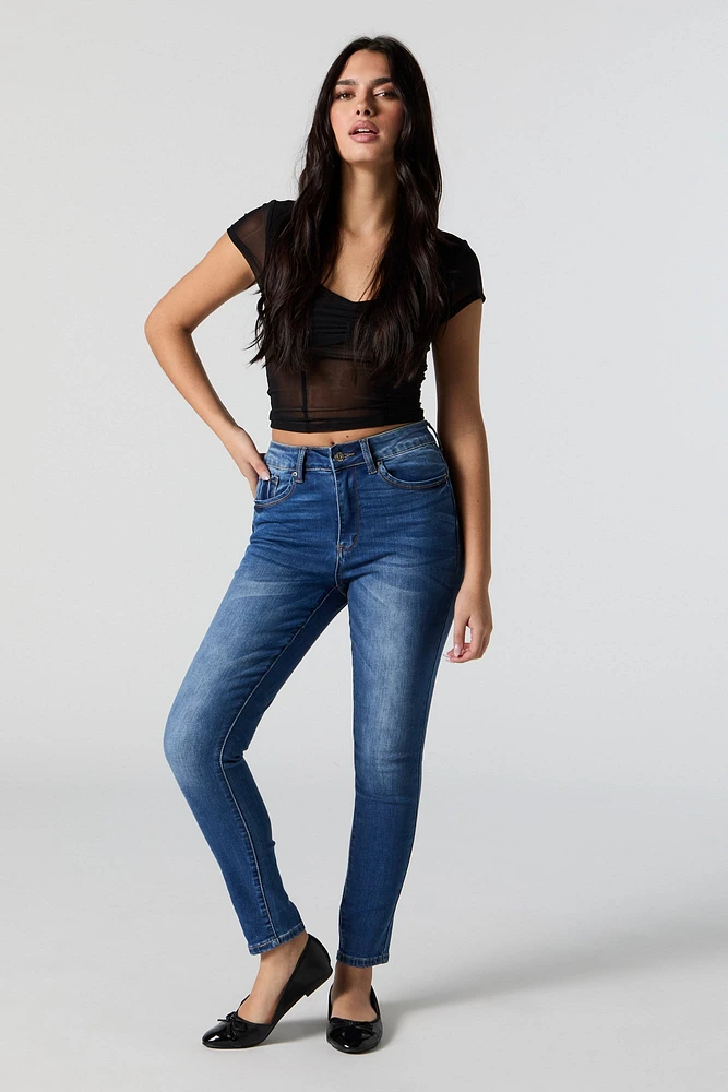 High-Rise Push Up Skinny Jean