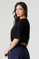 Drawstring Side Oversized T-Shirt
