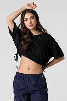 Drawstring Side Oversized T-Shirt