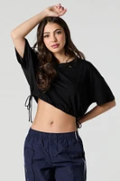 Drawstring Side Oversized T-Shirt