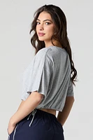 Drawstring Side Oversized T-Shirt