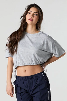 Drawstring Side Oversized T-Shirt