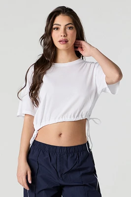 T-shirt surdimensionné avec taille coulissante latérale