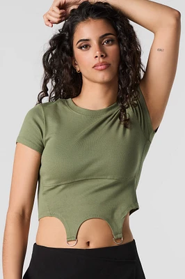 Short Sleeve Garter Top
