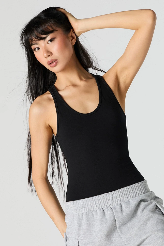 Scoop Neck Sleeveless Bodysuit