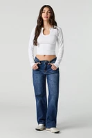Seamless Ribbed U Notch Top