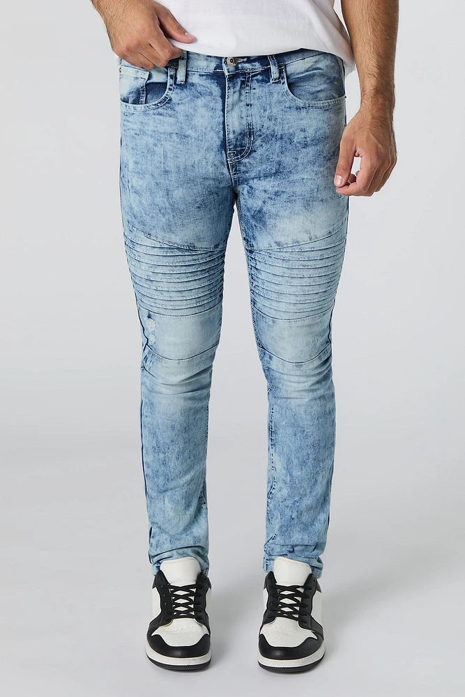 Stretch Moto Skinny Jean
