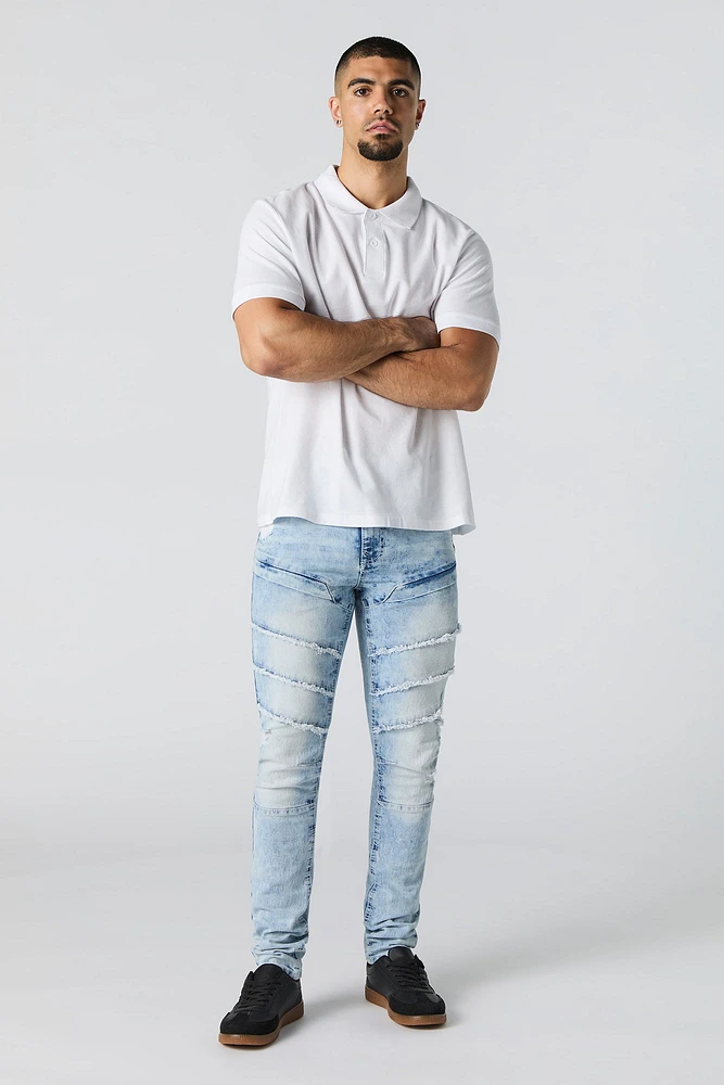 Stretch Frayed Skinny Jean
