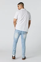 Stretch Frayed Skinny Jean