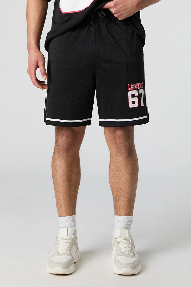 Graphic Mesh Athletic Short