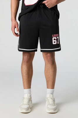 Graphic Mesh Athletic Short