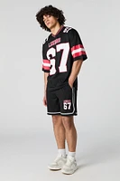 Graphic Mesh Athletic Short