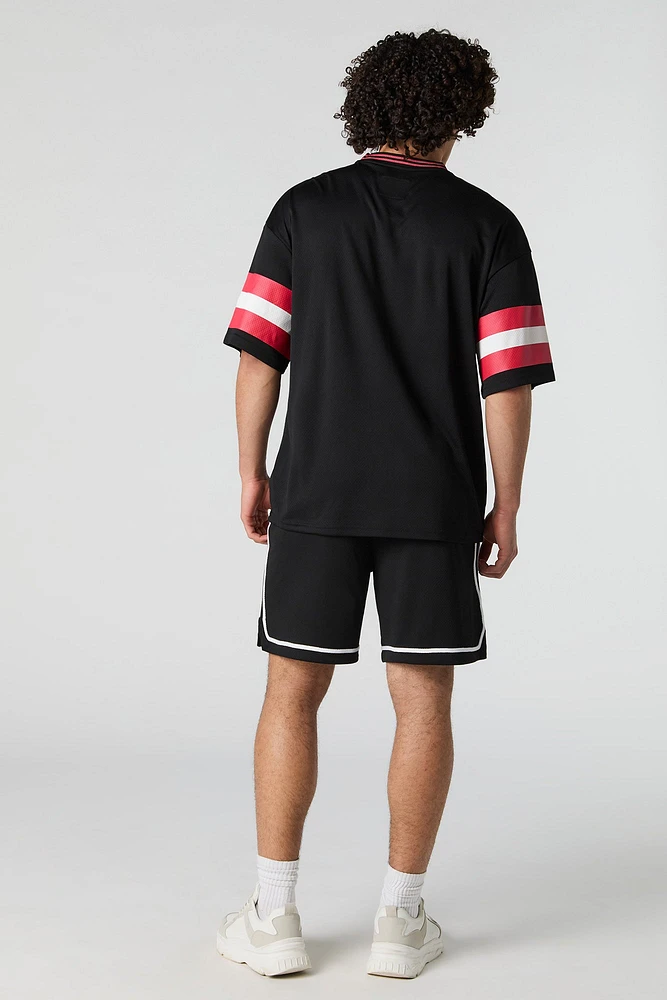 Graphic Mesh Athletic Short