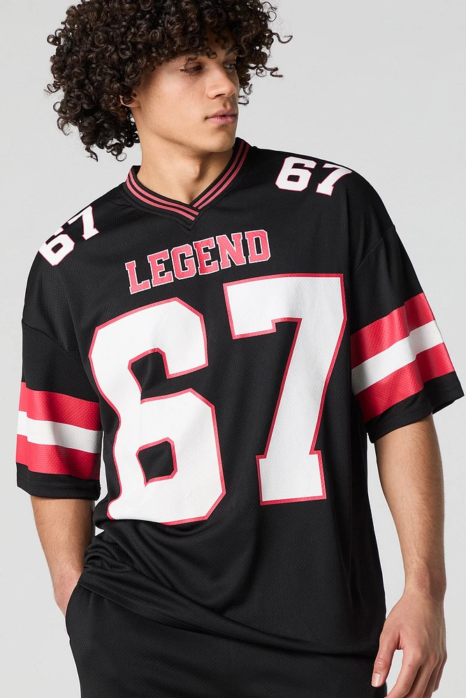 Graphic Mesh Athletic Jersey