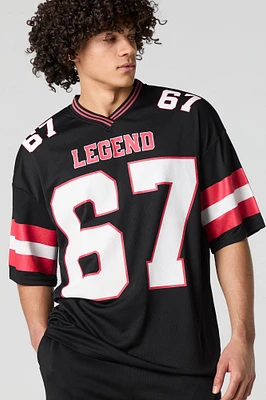 Graphic Mesh Athletic Jersey