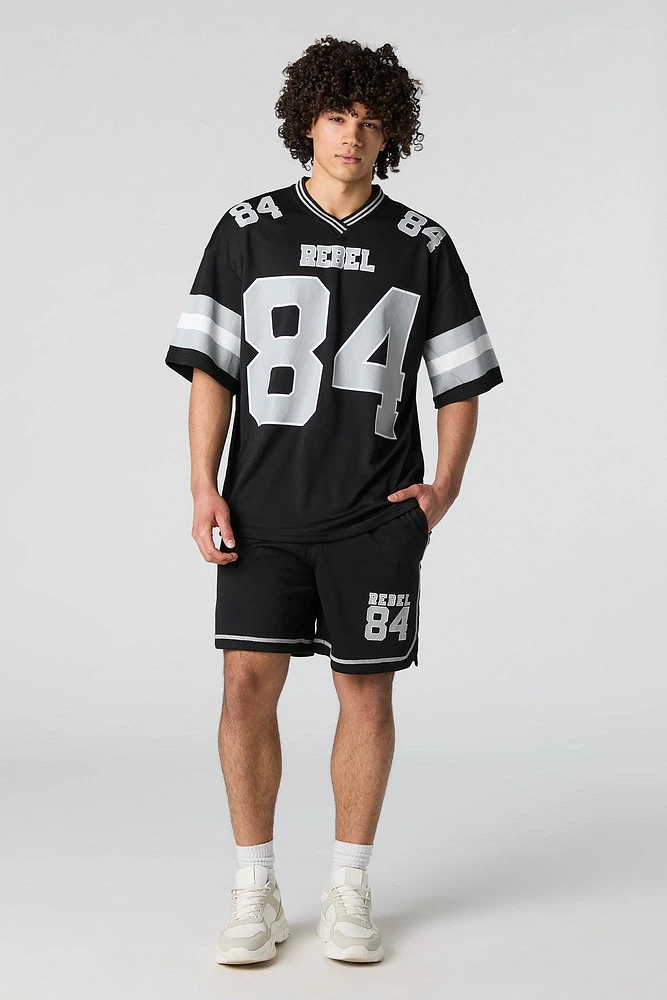 Jersey sport en filet imprimé