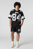 Jersey sport en filet imprimé