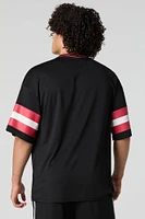 Jersey sport en filet imprimé