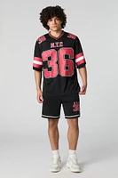Jersey sport en filet imprimé