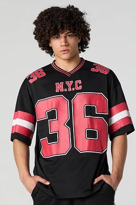 Jersey sport en filet imprimé