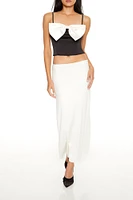 Contrast Bow Cropped Cami