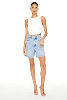 High-Low Curved Hem Cropped Tank