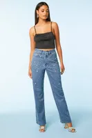 Rhinestone Cropped Cami