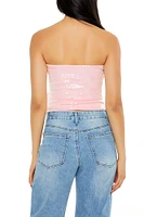 Sequin Cropped Tube Top