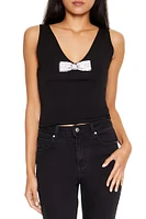 Rhinestone Bow Tank