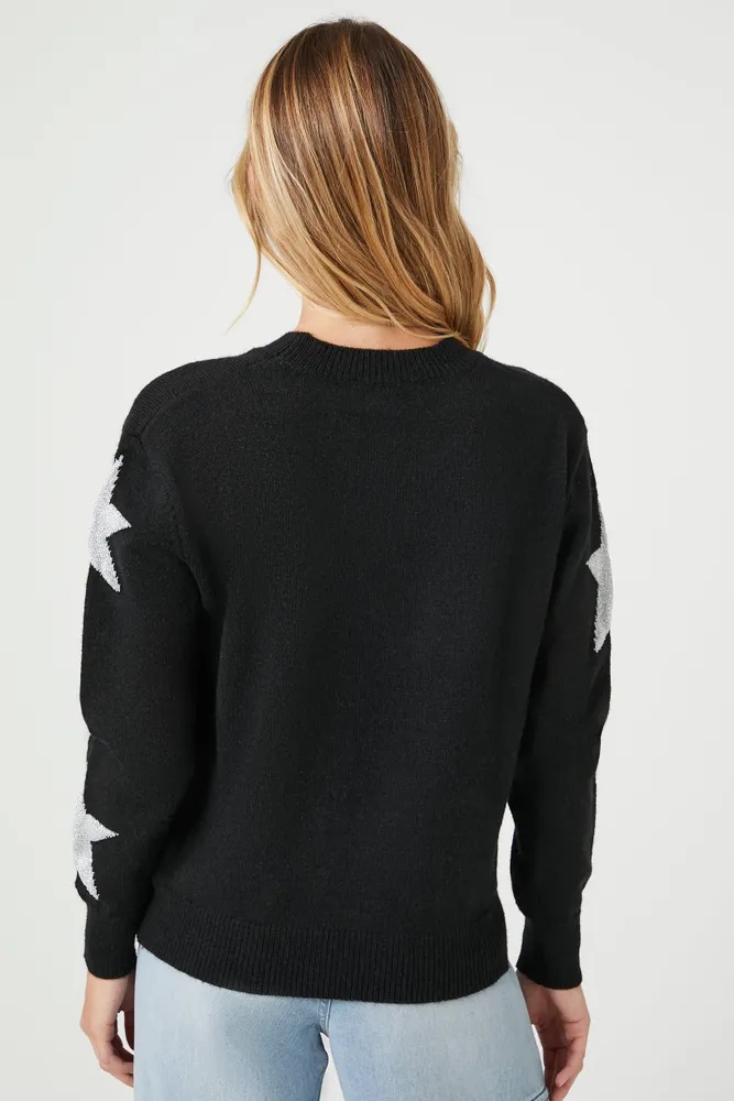 Star Jacquard Knit Sweater