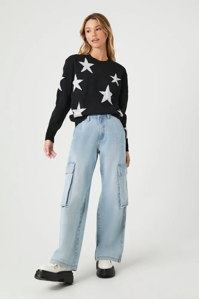 Star Jacquard Knit Sweater