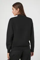 Fleece Mock Neck Sweatshirt