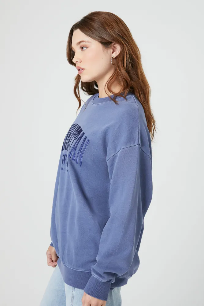 Manhattan Embroidered Fleece Sweatshirt