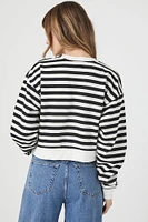 Striped Fleece Sweatshirt