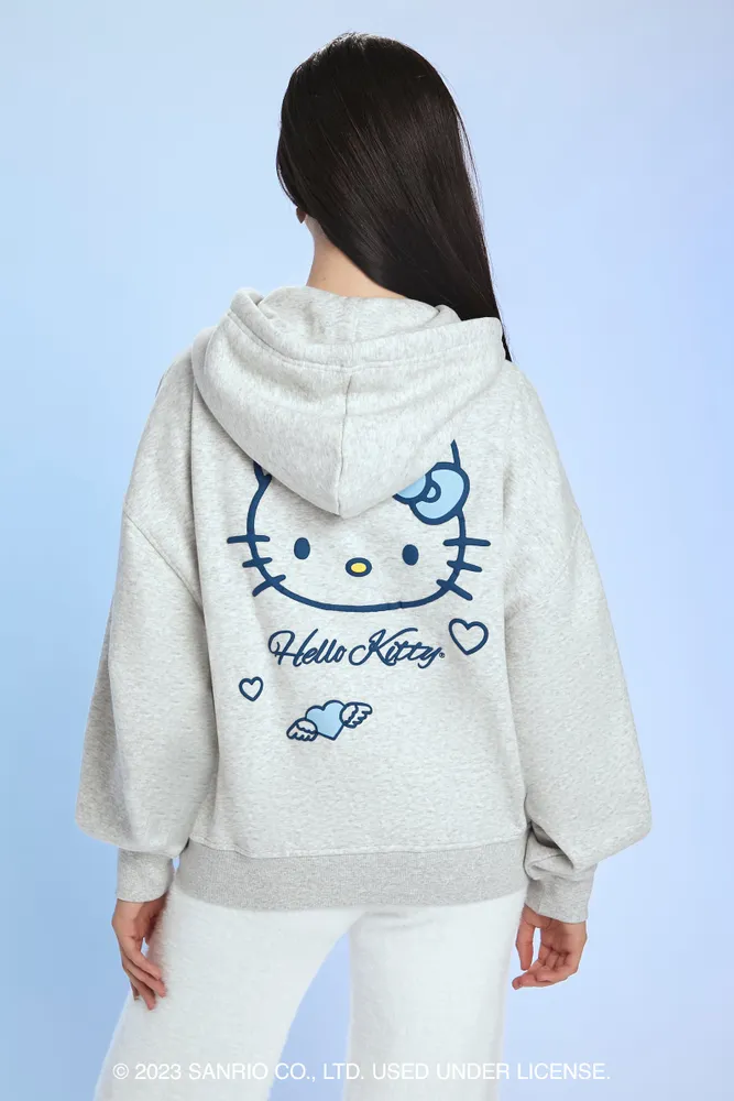 Hello Kitty Fleece Zip-Up Hoodie | Forever 21