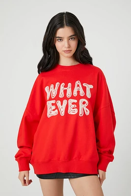 Whatever Graphic Fleece Sweatshirt